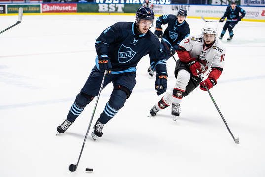 Djurgårdens Marcus Högström och Malmö Redhawks Pathrik
