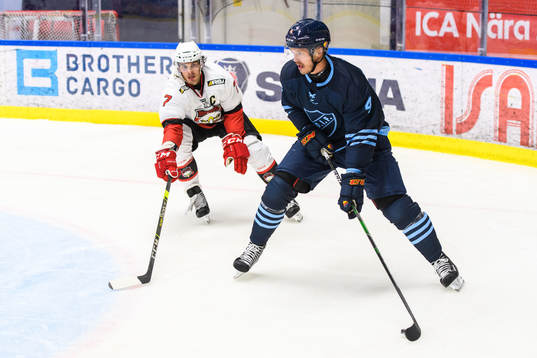 Malmö Redhawks Oliver Lauridsen och Djurgårdens Marcus