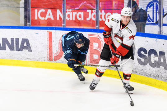 Djurgårdens William Eklund och Malmö Redhawks Jesper