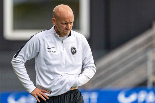 Landskronas tränare Billy Magnusson deppar