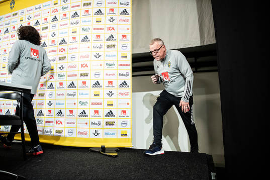 Head coach Janne Andersson of the Swedish national football