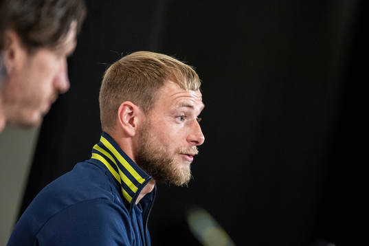 John Guidetti of the Swedish national football team
