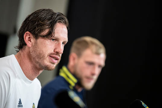 Gustav Svensson of the Swedish national football team