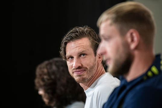 Gustav Svensson of the Swedish national football team