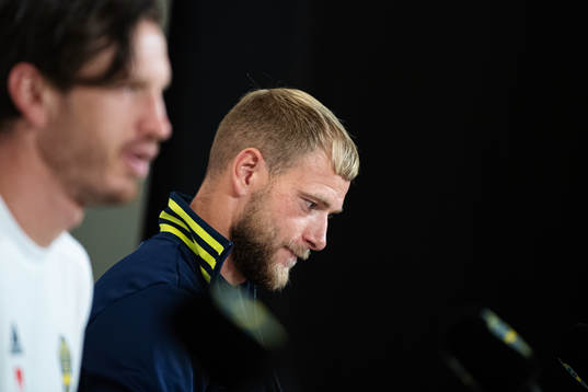 John Guidetti of the Swedish national football team