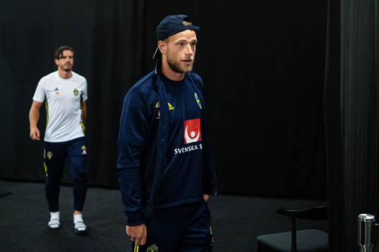 Gustav Svensson and John Guidetti of the Swedish national