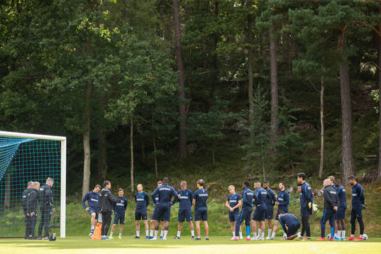 IFK Göteborgs spelare och ledare samlade