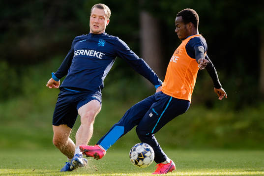 IFK Göteborgs Jakob Johansson och Alhassan Yusuf Abdullahi