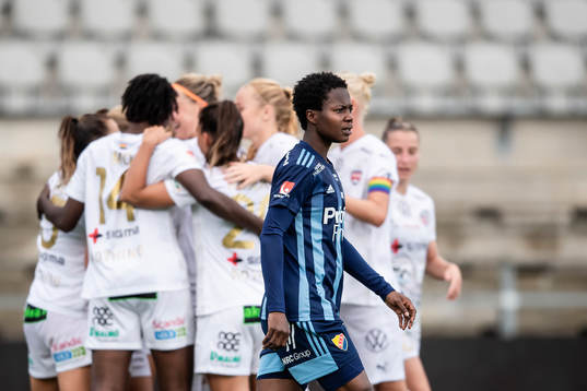 Djurgårdens Portia Boakye deppar