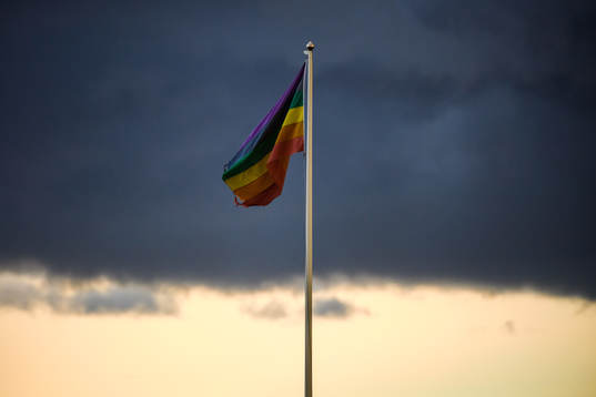 En prideflagga