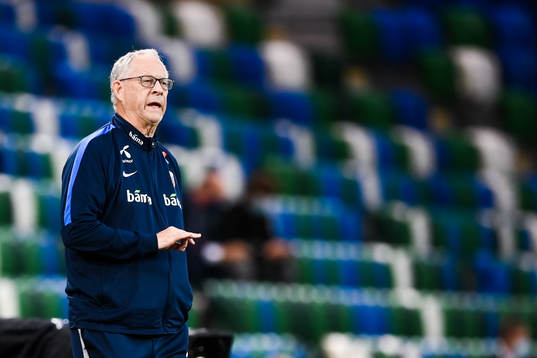 Lars Lagerbäck, head coach of Norway