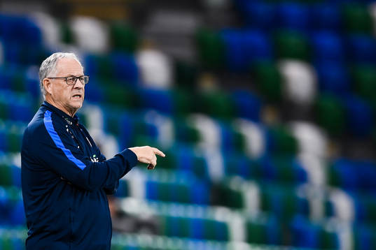 Lars Lagerbäck, head coach of Norway