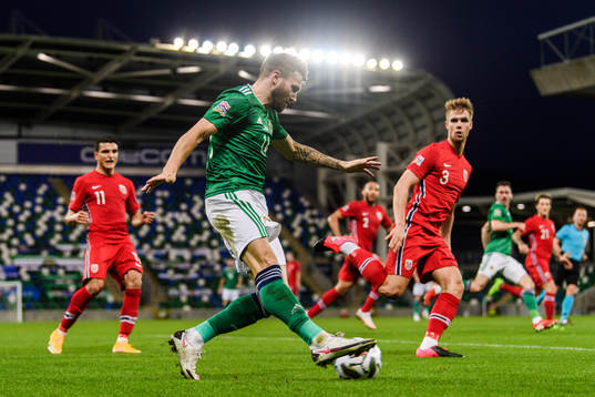 Stuart Dallas of Northern Ireland