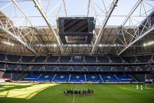 General view of Friends Arena