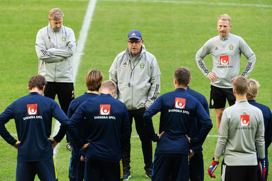 Head coach Janne Andersson of the Swedish national football