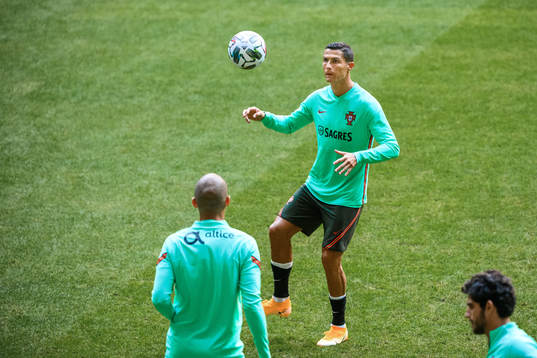 Cristiano Ronaldo of the Portuguese national football team