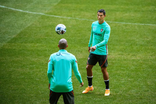 Cristiano Ronaldo of the Portuguese national football team
