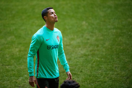 Cristiano Ronaldo of the Portuguese national football team