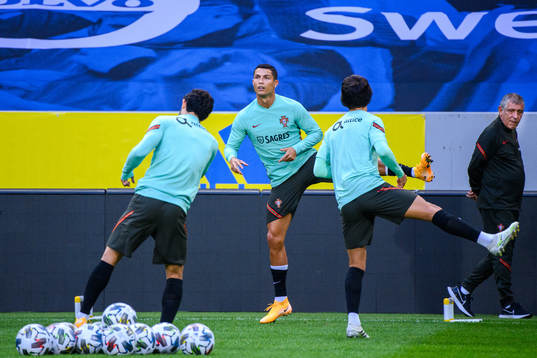 Cristiano Ronaldo of the Portuguese national football team