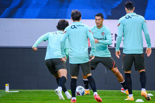 Cristiano Ronaldo of the Portuguese national football team