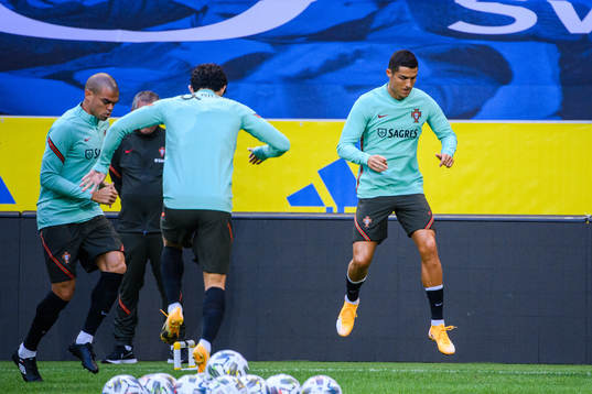 Cristiano Ronaldo of the Portuguese national football team