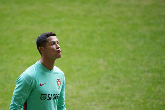 Cristiano Ronaldo of the Portuguese national football team