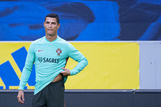 Cristiano Ronaldo of the Portuguese national football team