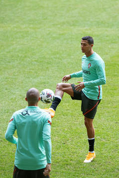 Cristiano Ronaldo of the Portuguese national football team