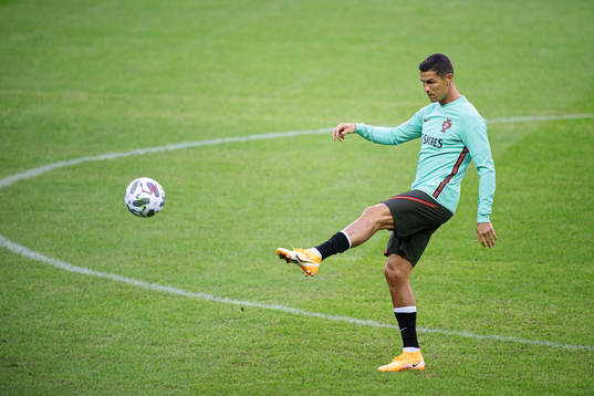 Cristiano Ronaldo of the Portuguese national football team