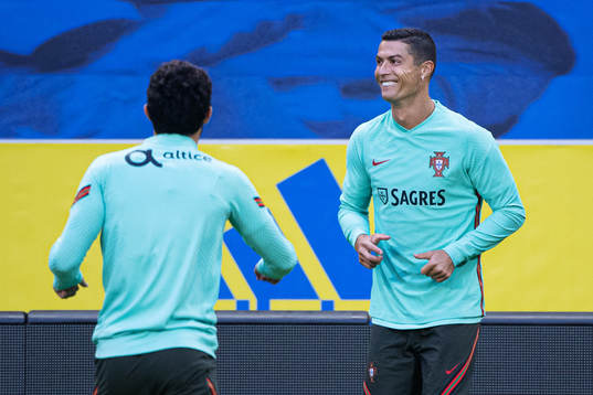 Cristiano Ronaldo of the Portuguese national football team