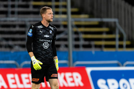 Halmstads målvakt Malkolm Nilsson Säfqvist