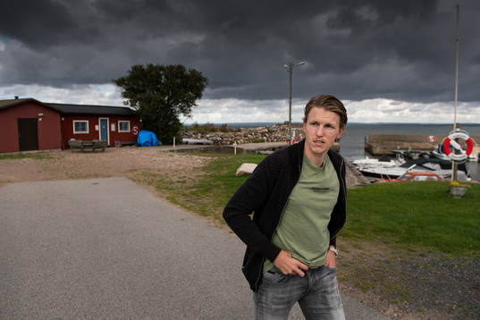 Rögles Niklas Hansson hemma i sitt hem