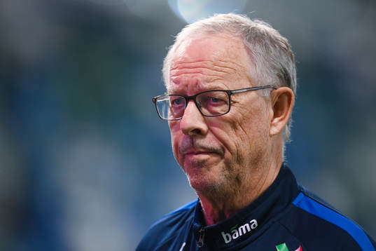 Lars Lagerbäck, head coach of Norway