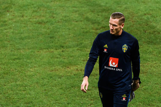 Goalkeeper Robin Olsen of Sweden