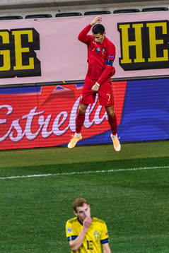 Cristiano Ronaldo of Portugal celebrates the 0-2 goal