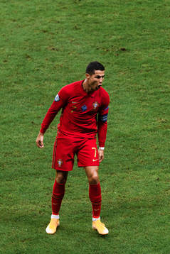 Cristiano Ronaldo of Portugal celebrates the 0-1 goal