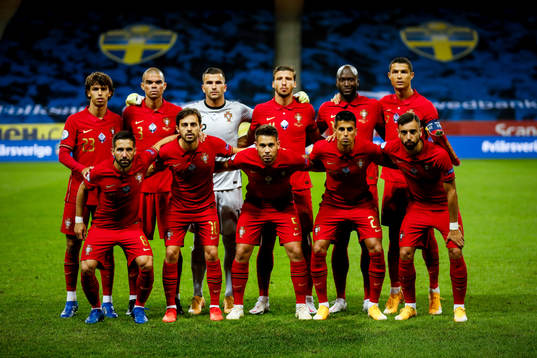 The starting eleven of Portugal