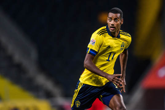 Alexander Isak of Sweden