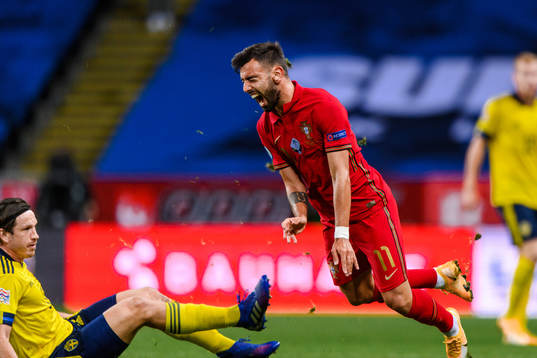 Gustav Svensson of Sweden and Bruno Fernandes of Portugal