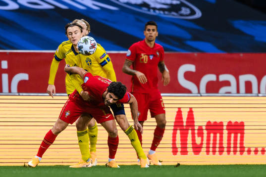 Kristoffer Olsson of Sweden and Goncalo Guedes of Portugal
