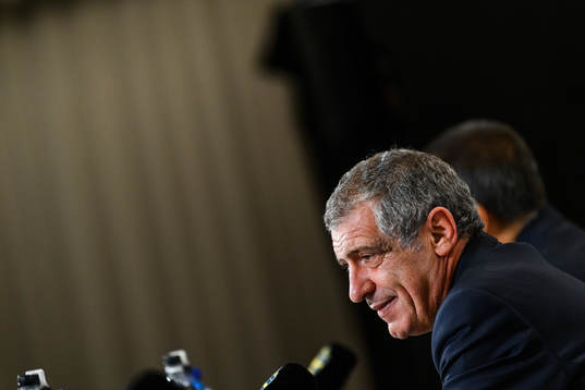 Head coach Fernando Santos of Portugal at a press conference