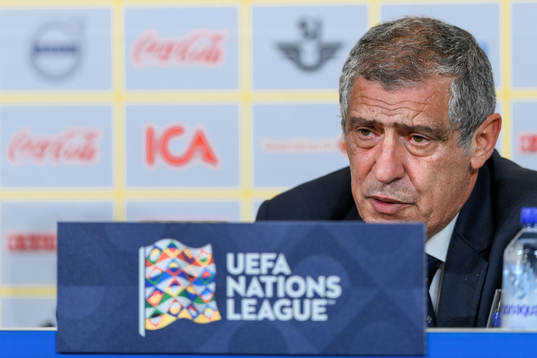 Head coach Fernando Santos of Portugal at a press conference