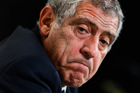 Head coach Fernando Santos of Portugal at a press conference