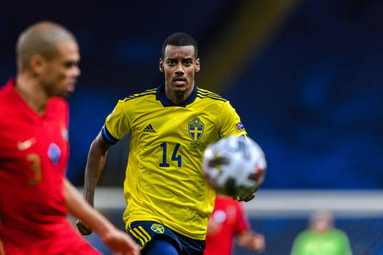 Alexander Isak of Sweden