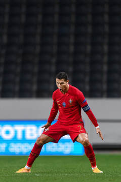 Cristiano Ronaldo of Portugal celebrates the 0-1 goal