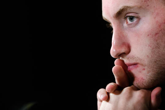 Dejan Kulusevski of Sweden at a press conference