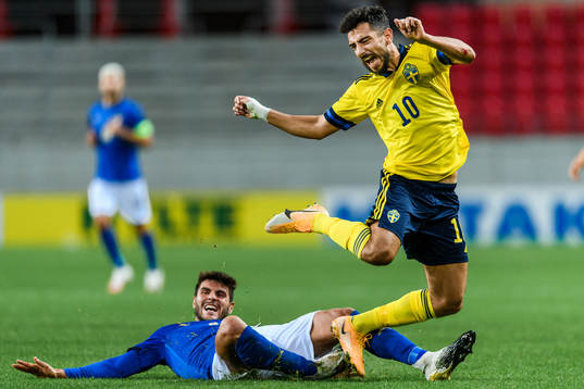 Marco Carraro of Italy and Daleho Irandust of Sweden