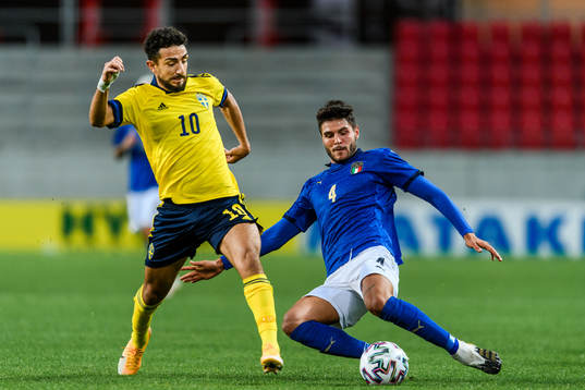 Marco Carraro of Italy and Daleho Irandust of Sweden