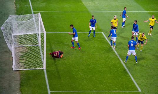 Gustav Henriksson of Sweden celebrates