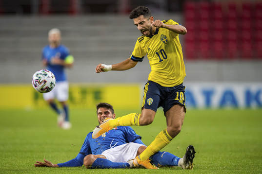 Daleho Irandust of Sweden and Marco Carraro of Italy